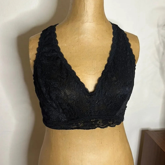 Cosabella bralette sz S black lace good pre owned condition - Picture 1 of 4